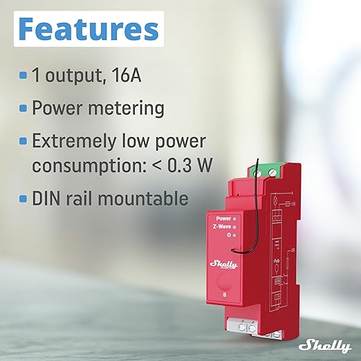 Shelly Wave Pro 1PM US LR | Z-Wave Long Range Smart Relay Switch - Image 3