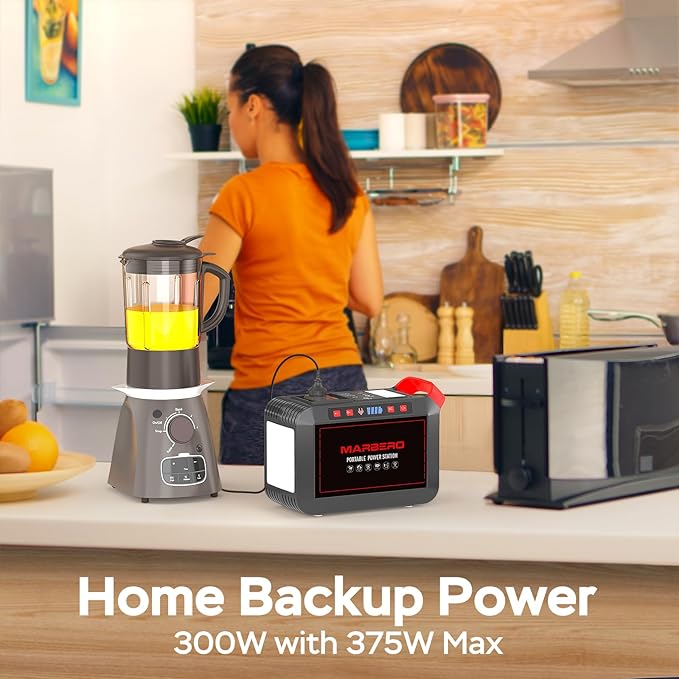 Portable Power Station 300W MARBERO 237Wh Camping Solar Generator Backup - Image 4