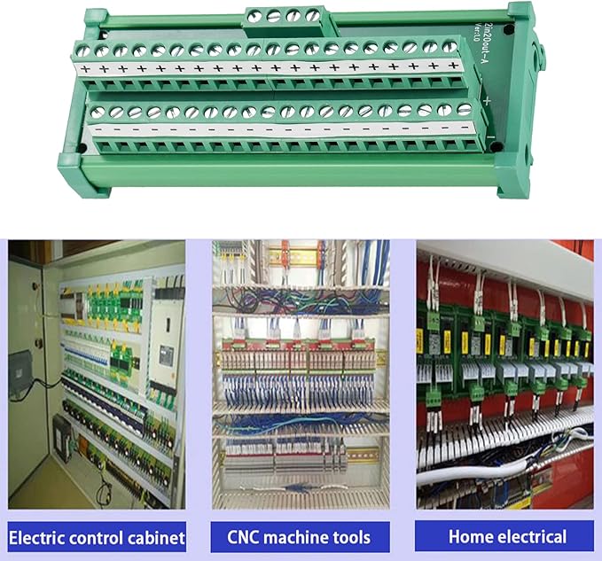 ANMBEST 2 in 20 Out Terminal Blocks Module, 25A DIN Rail and Panel Mounting - Image 6