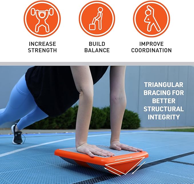 Body Sport Rocker Board for Balance Training, Standing Desk, Physical Therapy & - Image 6