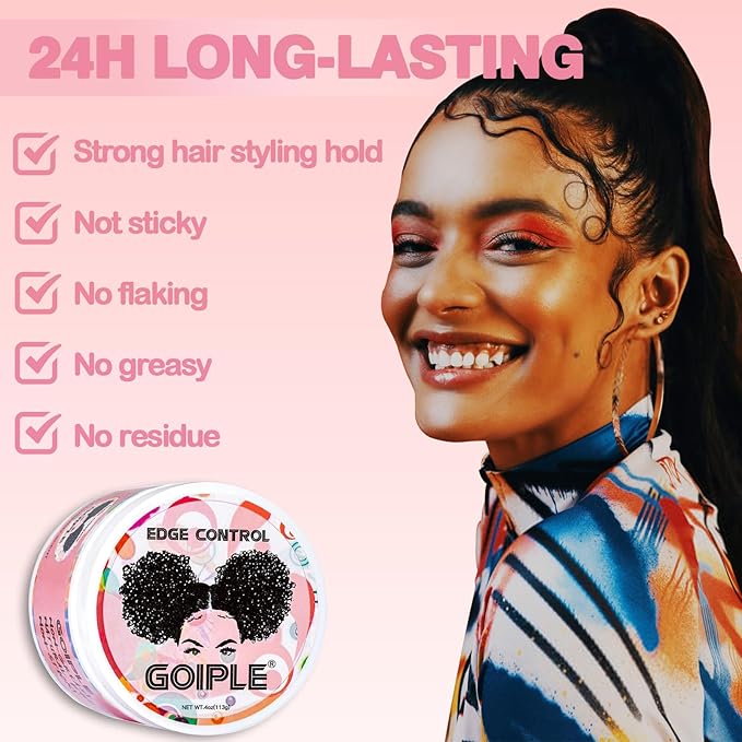 Strong Hold Non-Greasy Edge Control Gel and Wax Stick - Image 3
