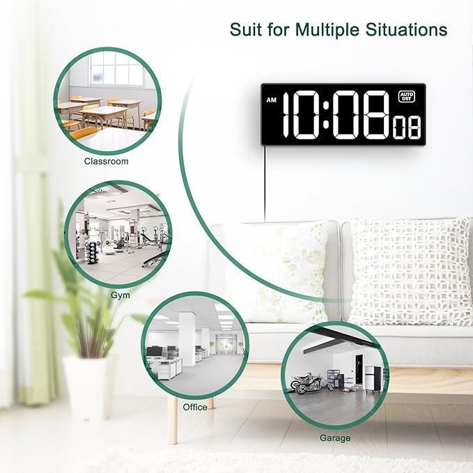 Soobest LED Digital Wall Clock - Image 7