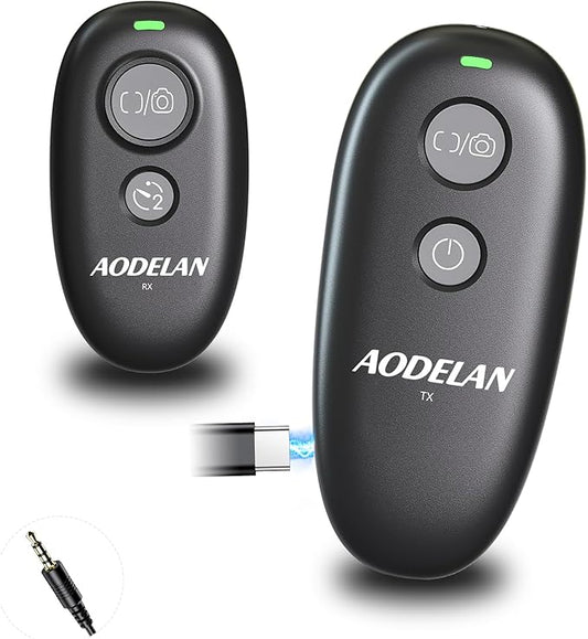 Upgraded USB-C Rechargeable Wireless Remote Control, AODELAN Camera Shutter by AODELAN