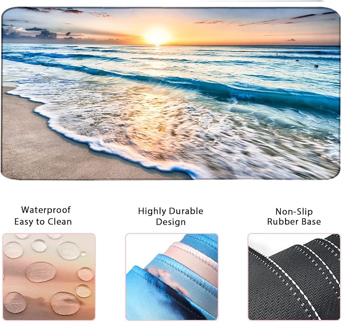 4-in-1 Large Gaming Mouse Pad, Keyboard Wrist Rest Pad & Wrist Support Mousepad - Image 3