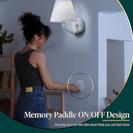 TOPGREENER Dimmer Light Switch, LED Dimmer Switches - Image 3
