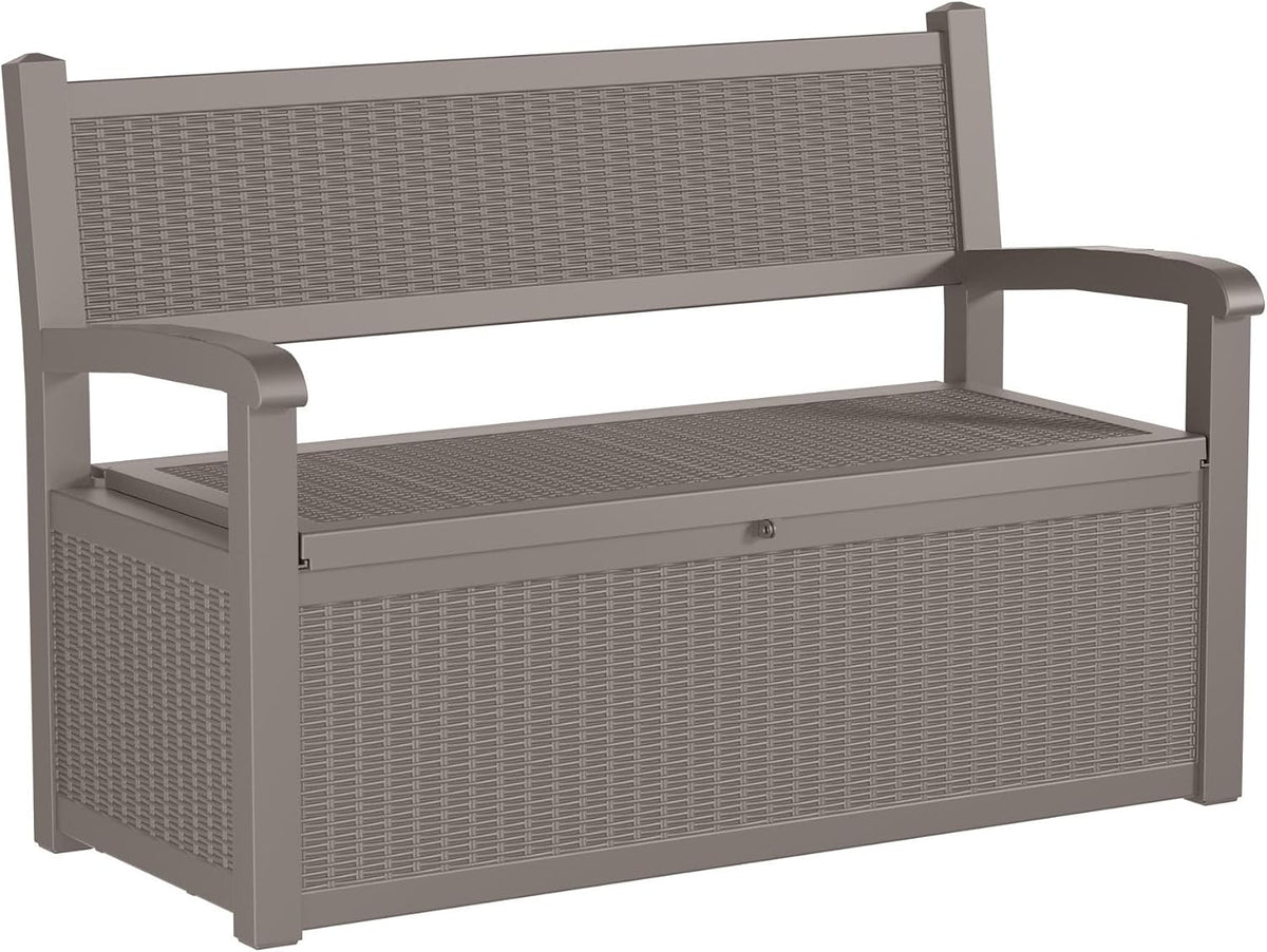 patiozen 80 gallon outdoor storage bench deck box, main product view