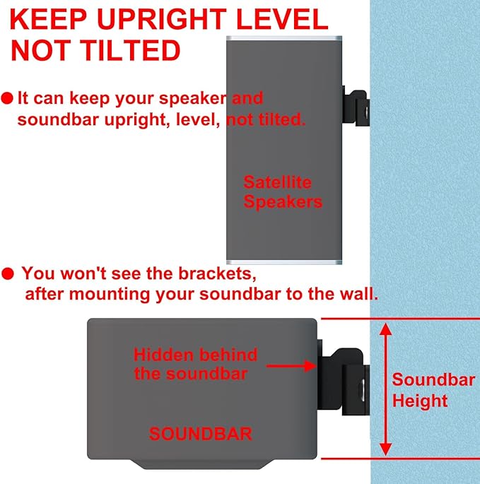 Pbxifge Soundbar Wall Mount Bracket - Image 4