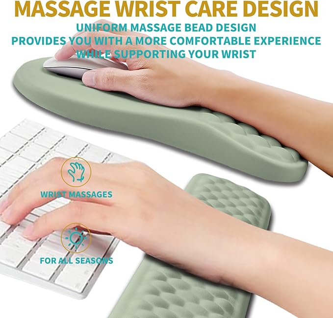 Hokafenle 2 in 1 Ergonomic Mouse Pad Wrist Support & Wrist Rest - Image 4