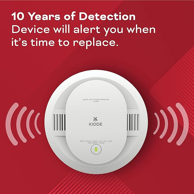Kidde Smoke & Carbon Monoxide Detector, AA Battery Powered, LED Warning Light - Image 12