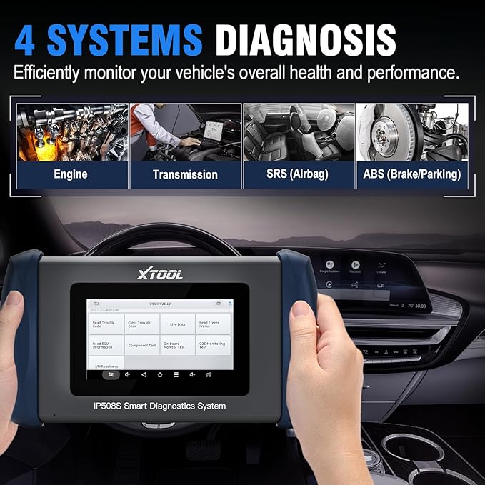 OBD2 Scanner Diagnostic Tool XTOOL IP508S: Code Reader - Image 2