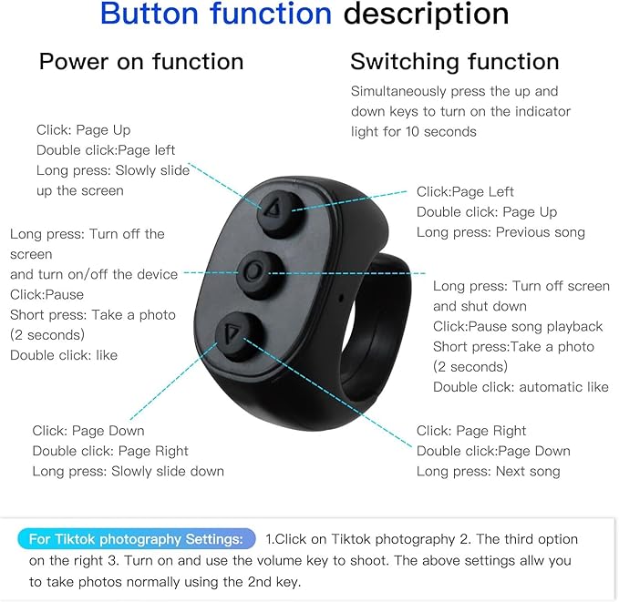 HEKUTU Social Media Scrolling Ring Remote - Image 6