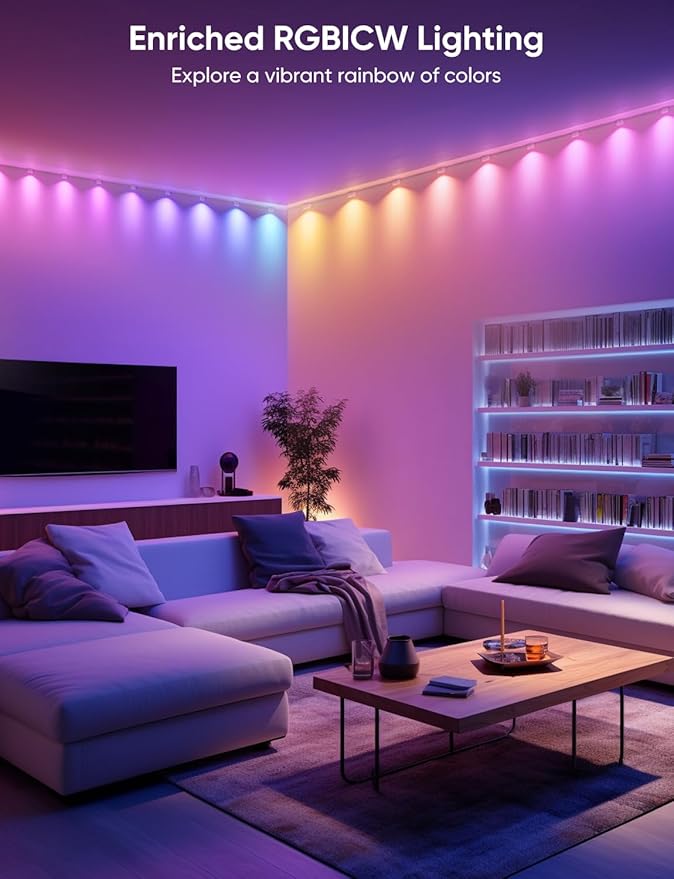 Smart RGB String Downlights, 30ft - Image 2