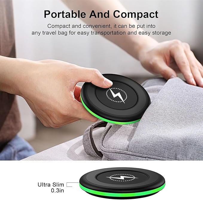 for Samsung Wireless Charger Fast Charging Pad 2 Pack Compatible Samsung Galaxy - Image 5