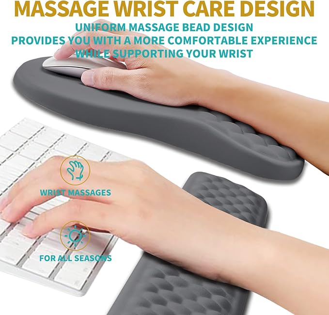 Hokafenle 2 in 1 Ergonomic Mouse Pad Wrist Support & Wrist Rest - Image 4