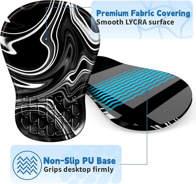YIWEI Ergonomic Mouse Pad with Wrist Rest - Image 5