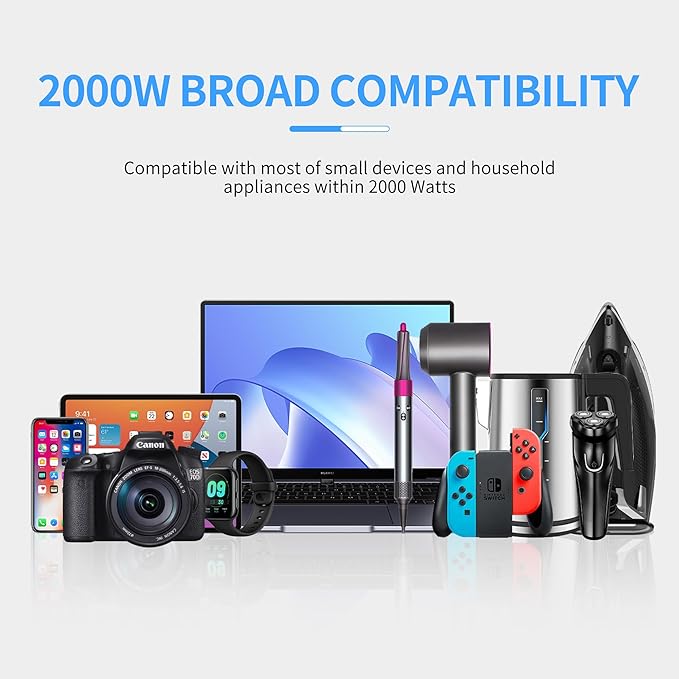 220v to 110v Travel Voltage Converter: International Universal Voltage - Image 8