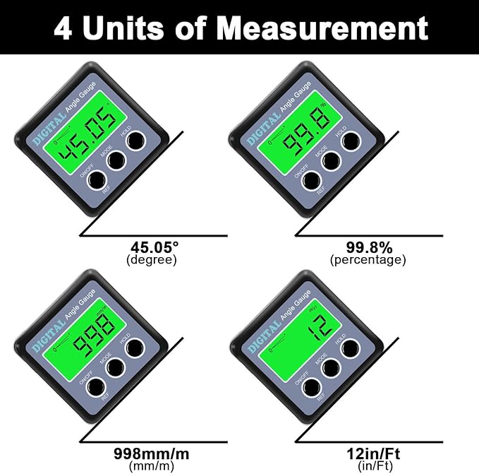 Digital Angle Gauge, Angle Finder Magnetic Digital Level Protractor, Table Saw - Image 6