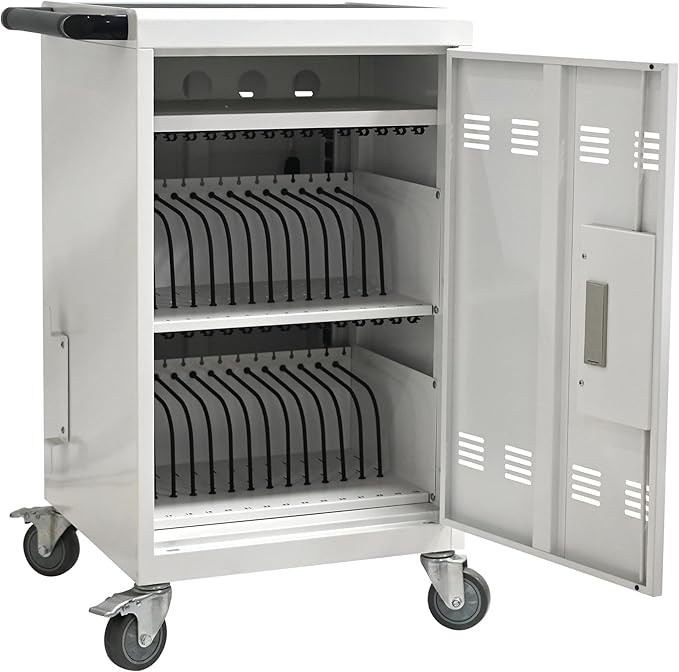 Aokleo Laptop Charging Cart, 32 Devices Tablet Storage Carts by Unknown