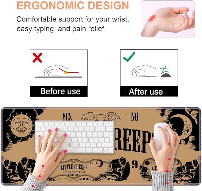 Ergonomic Keyboard Wrist Rest & Mouse Pad Wrist Rest Set, Large XXL Gaming Desk - Image 5