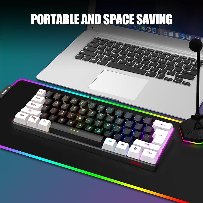 RedThunder 60% Gaming Keyboard and Mouse Combo, Ultra-Compact 61-Key RGB - Image 7