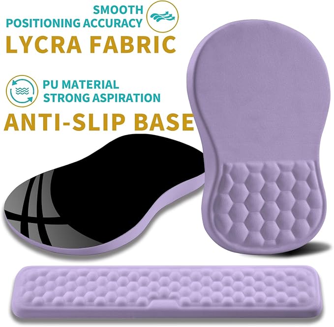 Hokafenle 2 in 1 Ergonomic Mouse Pad Wrist Support & Wrist Rest - Image 6