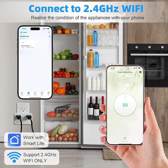 Freezer Alarm Wireless WiFi Alert 2.4GHz, Power Failure Alarm - Image 2