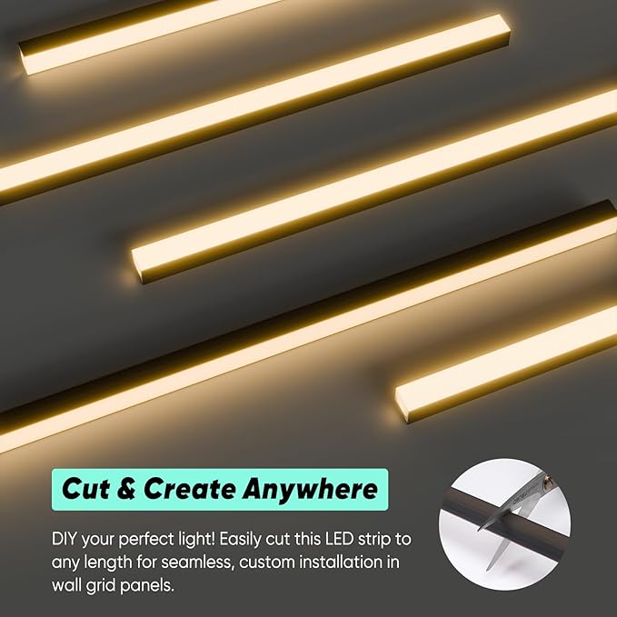 GZBtech Flexible LED Recessed Strip Light - Image 3