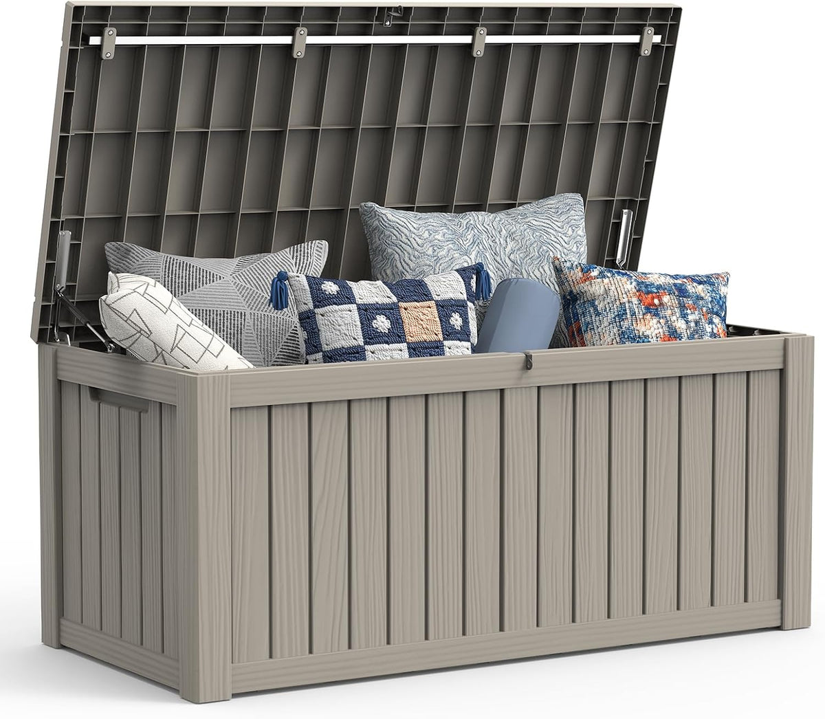 mars villa 120 gallon deck box, outdoor storage, main product view