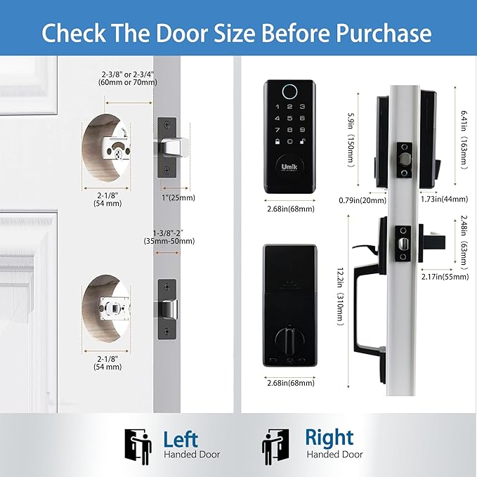 UMIK UMIKSMART Fingerprint Smart Door Lock - Image 7