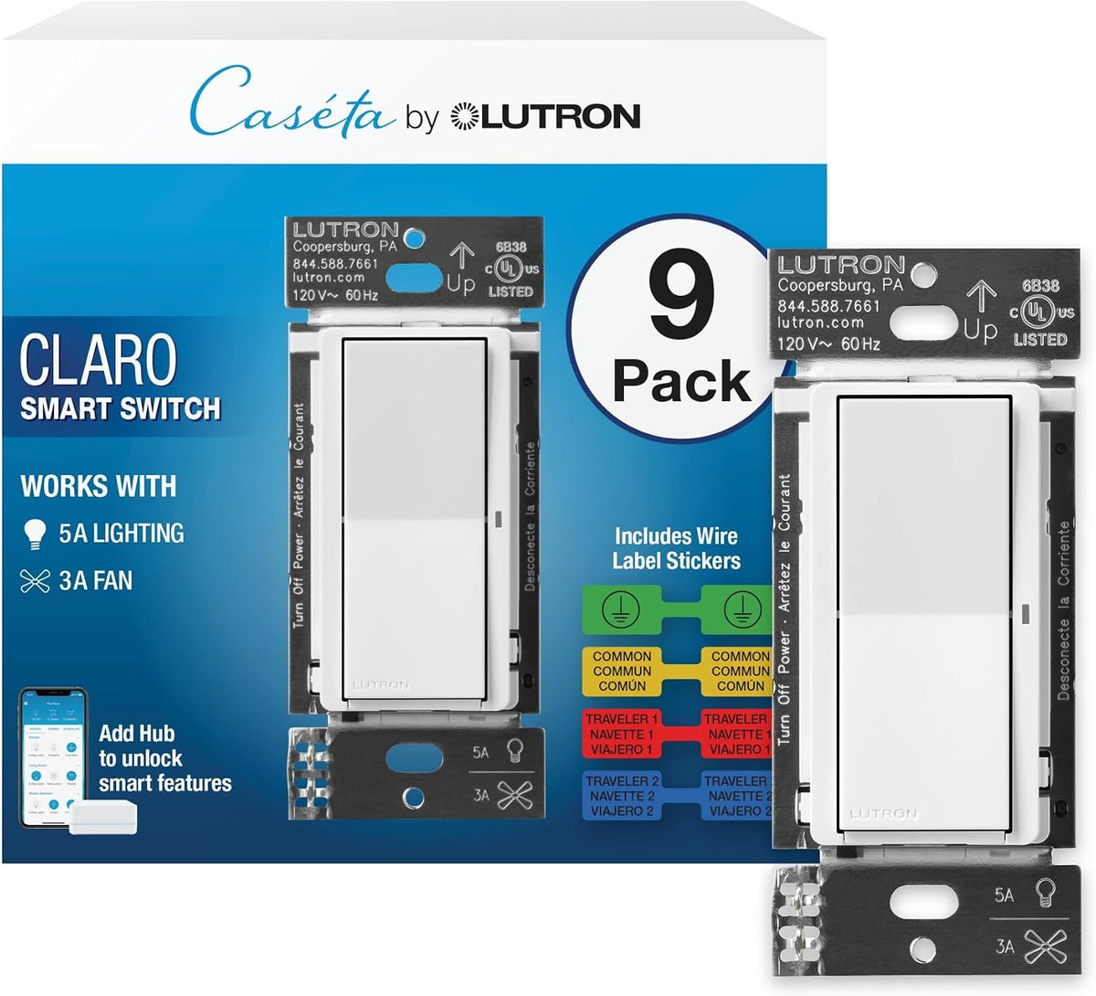 Lutron Claro Smart Light Switch