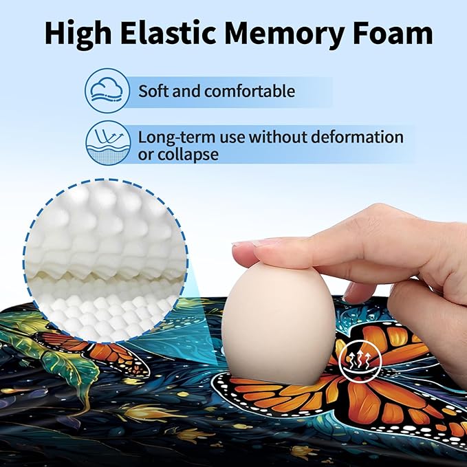 YIWEI Ergonomic Mouse Pad with Wrist Rest - Image 3