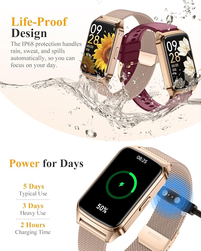 ChronArk Fitness Tracker Watch for Women Men, Step Counter Compatible - Image 6