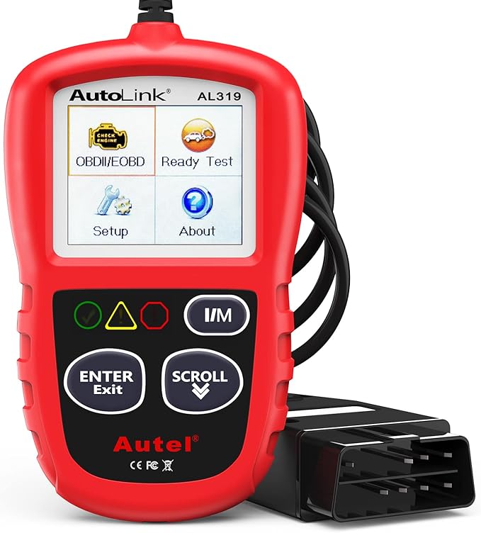 Autel Professional OBD2 Scanner AL319 Code Reader, Enhanced Check and Reset by Autel
