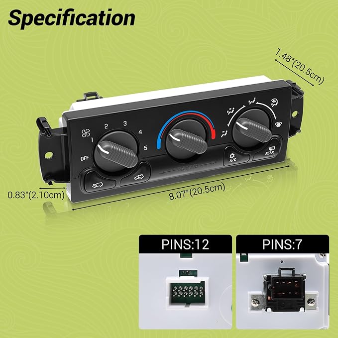 599-193 AC Climate Control Module Compatible - Image 2