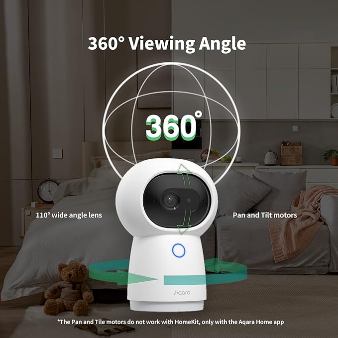Aqara 2K Security Indoor Camera Hub G3, AI Facial and Gesture Recognition - Image 4