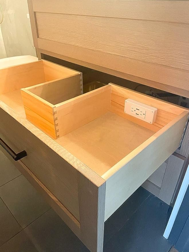 My Tidy Space Compact Combo USB-A USB-C 15 Amp in-Drawer Docking Station Outlet - Image 4