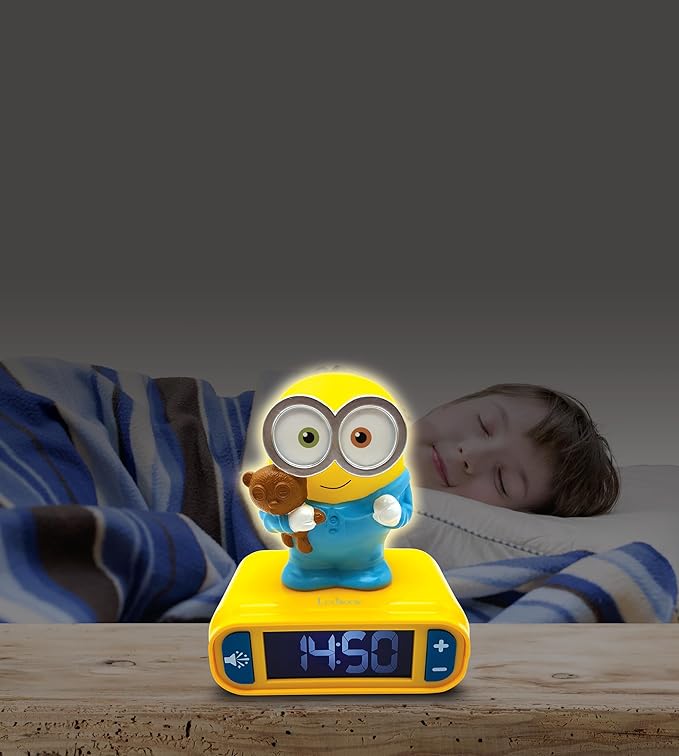 LEXiBOOK - Minions - Bob Digital Alarm Clock - Snooze Function - Minions Sound - Image 8
