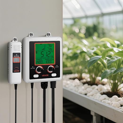 VEVOR Carbon Dioxide Monitoring Controller, Dual Outlets Carbon Dioxide - Image 8