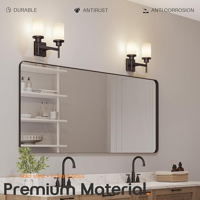 AONEON Wall Lights Over Mirror Bathroom Vanity Light Fixtures - Image 6
