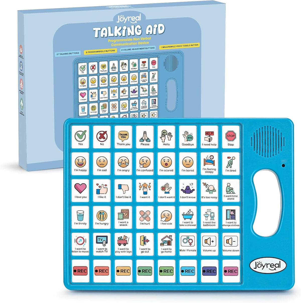 Joyreal AAC Device for Autism, Non Verbal Communication Tools for Speech