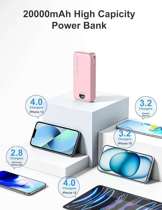 aonidi 20000mAh Ultra-Portable-Charger-Power-Bank PD20W - Image 6