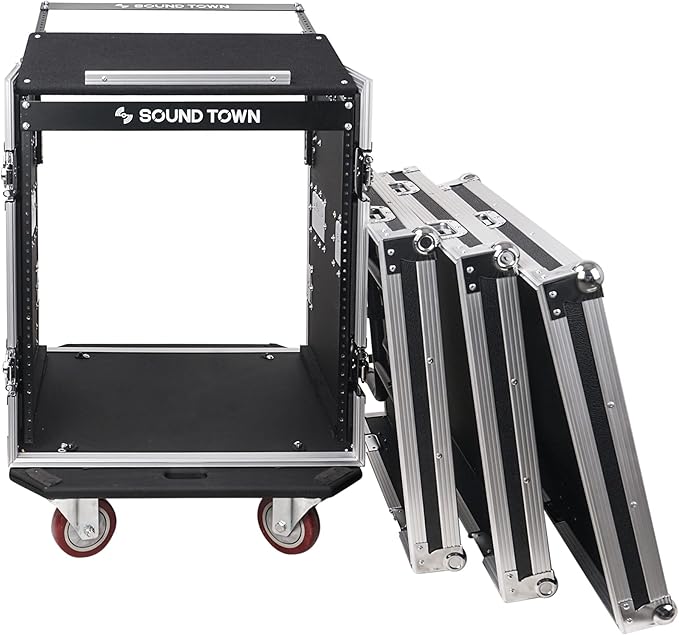 Sound Town High-Quality 1/2” 12U PA DJ Pro Audio Rack/Road ATA Case - Image 3