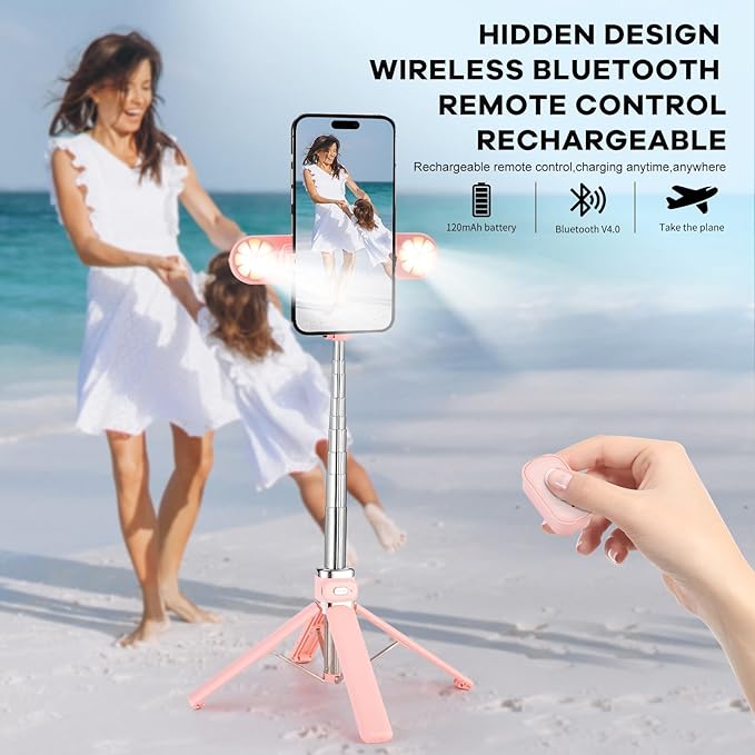 Mini Phone Tripod Stand, MQOUNY 38" Phone Tripod &Selfie Stick - Image 5