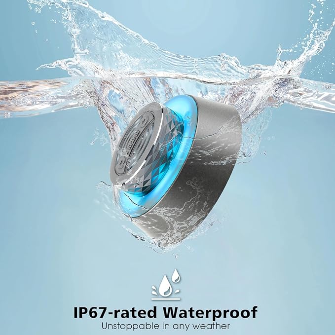 Okjew Bluetooth Shower Speaker, IP67 Waterproof Wireless Speaker - Image 2