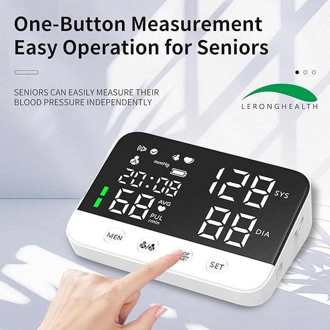 LERONGHEALTH Digital Upper Arm Blood Pressure Monitor - Image 2