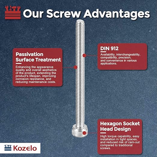 Kozelo 15pcs Socket Head Cap Screws - Image 3