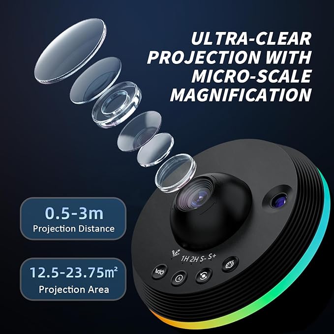 Ainael Galaxy Projector, Star Projectors Home Planetarium Space Ceiling Starry - Image 3