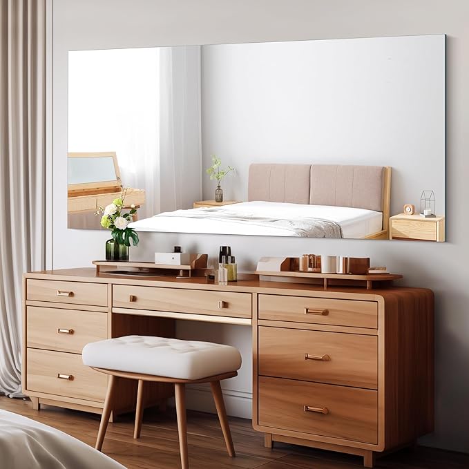 CILIBER Frameless Mirror, 30x60 Inch Large Bathroom Mirrors - Image 5