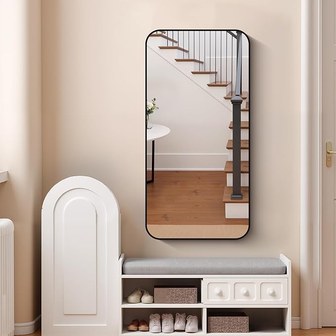 FORBATH Bathroom Mirror 48" x 24", Rectangle Black Narrow Bathroom Mirror - Image 3