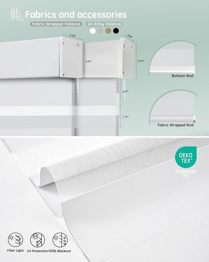 Yoolax Motorized Zebra Blinds Compatible - Image 5